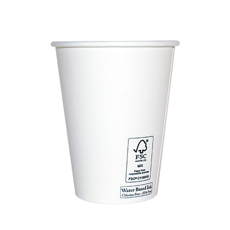 Emerald White FSC Certified 12oz. Hot Cups, PK1000 EMR12W
